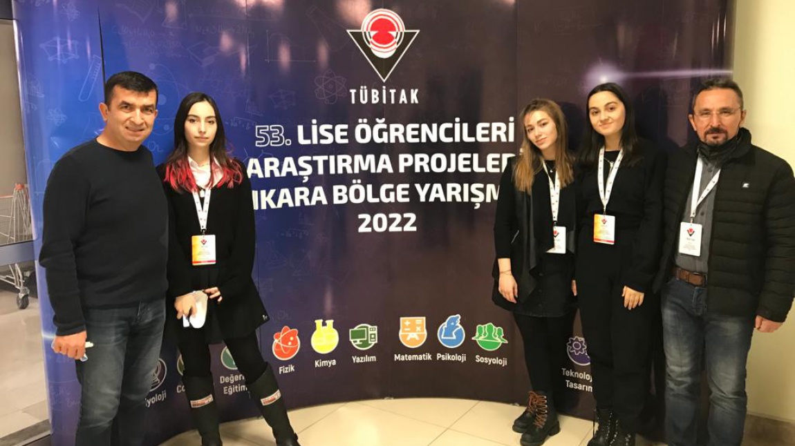 Tubitak 53. Lise Öğrencileri Arası Araştırma Projeleri Yarışması'nda Ankara Bölge Finallerindeyiz